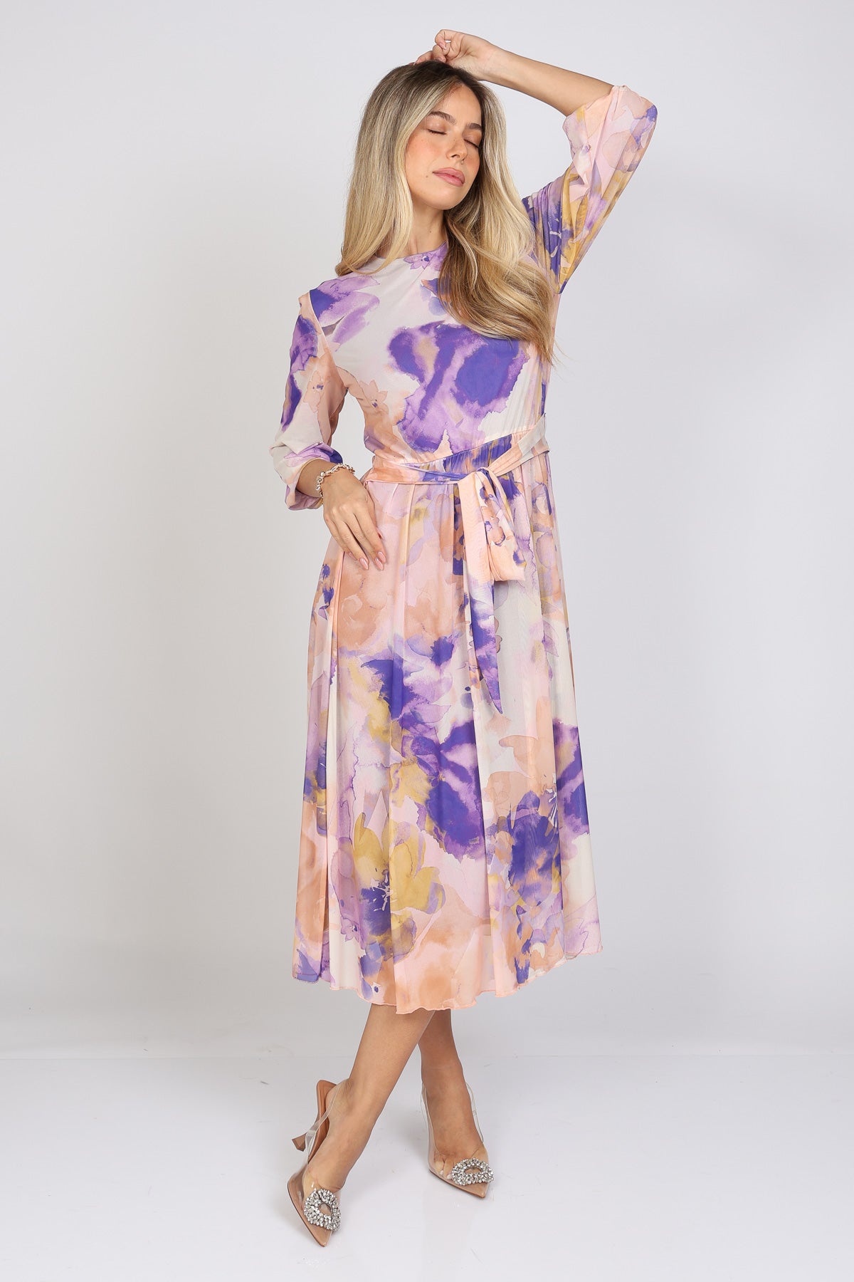 שמלת קשירה עננים