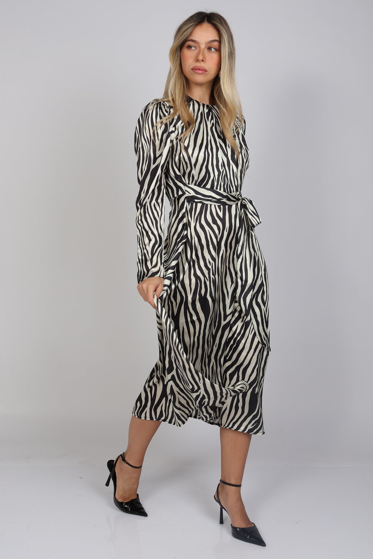 שמלת דפוס זברה